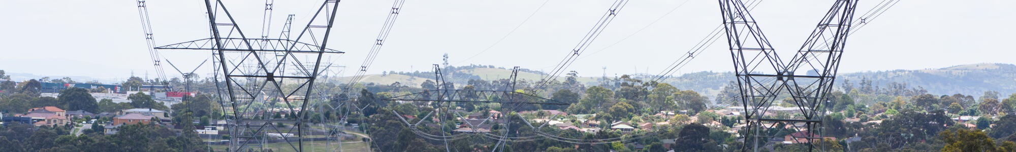 Powerlines in the countryside
